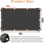 Shade Cloth - 70-90% Sunblock Net for Garden Patio,Shade Sails for Plants Greenhouse Outdoor Pergola Lawn Swimming Sun Shade Cloths for Kennel Chicken Coop Easier to Hang Shade Net Cover