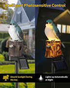 iStatue Bird Solar Decorative Garden Stake Lighting, Waterproof Cute Animal Outdoor Figurine Lights Ornament Statue Decor for Pathway, Patio, Lawn Housewarming Gifts (Bird)