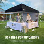 CROWN SHADES Canopy Tent, 10 x 10 Foot Portable Pop Up Outdoor Shelter - Image 7