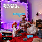Brizled Smart String Lights, 196ft 600 LED Smart WiFi Color Changing Fairy Lights App Controlled, RGB Christmas Lights Clear Wire Work with Alexa & Google Home for Halloween Indoor Outdoor Tree Decor
