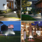 nipify Solar Spot Lights Outdoor Motion Sensor, [10 Pack/62 LED] 3 Modes Solar Spotlights Outdoor Waterproof IP65, 2-in-1 Solar Landscape Lighting Yard Lights for Garden Patio Walkway, Cool White