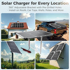 Solar Panel Kit 30W 12V, Solar Battery Trickle Charger Maintainer, Waterproof - Image 8