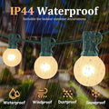String Lights, 25 ft G40 Globe Outdoor with 25 Frosted Bulbs