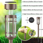Mancra 8 Pack Solar Outdoor Lights, Bright Up to 10 Hrs Solar Lights Outdoor Waterproof Garden Decor for Patio Lawn Yard and Landscape