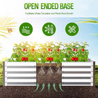 Highpro Galvanized Raised Garden Bed Kit, 4×2×1ft Planter Box for Outdoor Gardening and Planting, Large Bottomless Metal for Vegetables, Herb, Fruits, Flower, Silver
