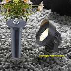 Aluminum Metal Ground Stake Spike Replacement for 3W-120W Outdoor Garden Spotlight Pathway Flood Wall Washer Solar Light,Low Voltage Landscape Light,10.4 inches Large Size
