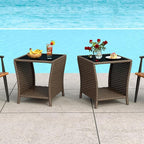 kinbor Outdoor Wicker Side Table - Image 2