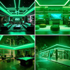 AC 110V COB LED Strip Lights Outdoor Waterproof 65.6ft, Green Super Bright 200W LED Rope Light, IP65 Flexible Cuttable, for Bedroom Garden Commercial House Gaming Room Decor