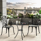 Patio Bistro Set 3 Piece, Cast Aluminum Bistro Set - Image 7