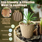 REMIAWY Peat Pots, 34 Pack 3.15 Inch Biodegradable Planting Peat Pots for Seedlings, Garden Plant Seed Starter with Drainage Holes Seed Starting for Organic Vegetable Flower, Bonus 34 Plant Labels