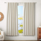 Amazon Basics Adjustable Heavy Duty Curtain Rod for Windows, Round Finials, 1-Inch Rod, 72" to 144", Nickel, 1-Pack