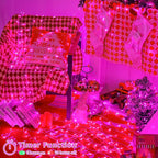 String Lights 165ft 500 LED Pink, Waterproof with Memory and Timer