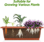 Suyncll Vertical Raised Garden Bed Planter Box,5 Tiers Vertical Garden Planter with Drainage System&4 Hooks for Herb Vegetables Flowers, Brick Red