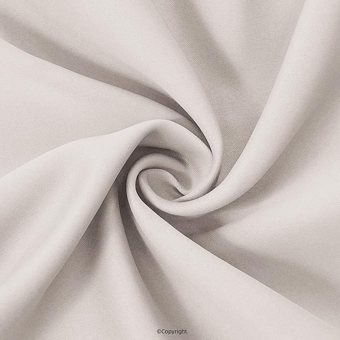 Waterproof Outdoor Curtain W105 x L84 - Grommet Top Sunlight Blocking Window Treatment Drapes Blackout Curtains for Home Bedroom Living Room Outdoor Patio Porch Gazebo (Cream, 2 Panels)