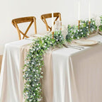 Artificial Eucalyptus Greenery Garland, 4 Pack, 24 Ft Total, Green