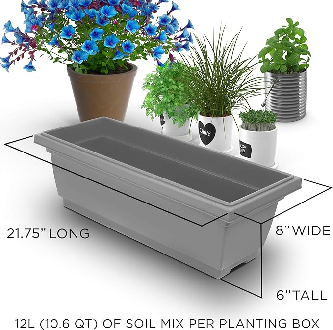 Outland Living 4-Ft Raised Garden Bed - Vertical Garden Freestanding Elevated Planters 4 Container Boxes - Good for Patio Balcony Indoor Outdoor - Perfect to Grow Vegetables Herbs Flowers