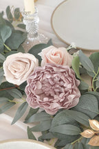 Artificial Eucalyptus Garland 6ft Dusty Rose Peony