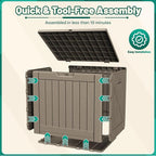 Devoko 40 Gallon Deck Box Outdoor Storage Box Waterproof - Image 5