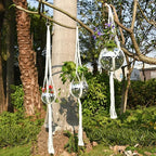 6" Disco Ball Planter, Disco Ball Plant Hanger with Hanging Rope, Hanging Chain, Hook, Circle and Extra Mirror Pieces