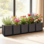 Large Planters for Outdoor Plants - Deepened 20" H, Raised Beds for Gardening Self Watering, Elevated Planter Box with Legs, Rectangular Garden Planters for Outdoor Plants Flowers, 78.7"L x 15.7"W