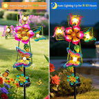 Solar Butterfly Cross Garden Stake Light, Metal Cross Cemetery Decorations for Grave Outdoor Lights, Sympathy Memorial Gifts, for Garden Lawn Yard Patio Decor