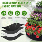 5 Tiered Strawberry Planter for Outdoor Plants, 39 Inch Heavy Duty Strawberry Tower Planter Grow Bags, Breathable Non Woven Fabric Raised Garden Bed for Vegetables Flower Herbs Gardening