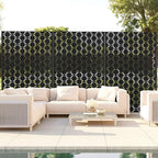 Outdoor Privacy Screen,72" H×47" W Metal Privacy Screen, Freestanding Privacy Fence Panels for Patio
