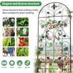 Trellis for Climbing Plants Outdoor, （2 Pack 70.8x19.6-inch）, Generic Metal Garden Trellis, Rustproof, Easy Assembly,（Black）