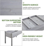 Yaheetech 2pcs Raised Garden Bed Outdoor Horticulture with Legs Elevated Wood Raised Planter Boxes w/Stable Rectangle Structure Standing Planter for Vegetables Flowers Herbs Planting, Gray