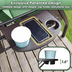 3 Seat Outdoor Porch Patio Swing with Stand 800lbs 2-in-1 Convertible Swing Bed with Adjustable Canopy & Removable Cushion for Yard Garden Deck (Green, Round Tube)