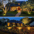 ZUCKEO 10W Low Voltage Landscape Lights LED Landscape Lighting with Connectors, 12V Outdoor Spotlights Yard Garden Pathway Lights, 1000LM Waterproof Warm White Light (14 Pack)