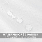 HolidayIdeas 4 Panels Linen Outdoor Curtains - Image 2