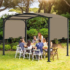 Pergola Canopy Replacement Cover for Lowe's Allen + Roth 10x10 Ft Freestanding Pergola, 200" x 103" Shade Cover, Compatible with Model #L-PG152PST-B,Cover Only (Khaki)