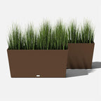 Veradek Pure Series Midori Trough Planter - Large Rectangular Planter for Indoor or Outdoor Deck/Porch | Durable All-Weather Use with Drainage Holes | Modern Decor for Shrubs, Flowers, Small Plants
