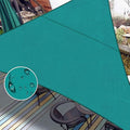 LOVE STORY Right Triangle 10'x10'x14.1' Waterproof Sun Shade Sail Canopy UV Block for Outdoor Patio Backyard Carport,Turquoise Blue(We Make Custom Size)