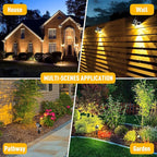 ECOWHO Low Voltage Landscape Lighting, 12V Outdoor Landscape Lights LED Spot Lights Plug-in IP65 Waterproof Garden Lights for House Yard Path (Extendable to 8 or 10 Lights, 6 Pack, 69ft, Warm White)