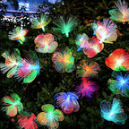 JJGoo 2 Pack Solar Garden Lights, Solar Flower Swaying Light for Outside, New Upgraded Outdoor Waterproof Light for Garden Patio Yard Front Porch Decor