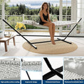Hammock for Two with Steel Stand, 450 lb Capacity, Portable
