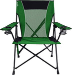 Kijaro Dual Lock Portable Camping Chairs - Enjoy the Outdoors with a Versatile Folding Chair, Sports Chair, Outdoor Chair & Lawn Chair - Dual Lock Feature Locks Position – Jasper Green