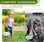 34x18x30in Wooden Raised Garden Bed with Legs,Elevated Reinforced Planter Box with Bed Liner for Backyard/Patio/Gardener,150lb Capacity - Natural