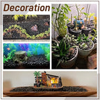 45LB Polished Black Pebbles,1/4" - 3/4" Small Black River Rocks for Landscaping, Natural Gravel Smooth Decorative Stones Dressing for Vases Planters Garden Outdoor Indoor