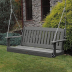highwood Lehigh Porch Swing, 4 Feet, Coastal Teak