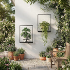 2 Pack Plant Stand Indoor Outdoor Hanging Planters for Indoor Plants Wall Plant Holder for Indoor Plants Plant Frames Wall Decor for Livingroom Bedroom Balcony Patio
