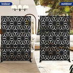Outdoor Privacy Screen,72" H×47" W Metal Privacy Screen, Freestanding Privacy Fence Panels for Patio