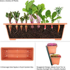 Raised Garden Beds - 5 Tier Vertical Garden Planter - Planters for Outdoor Plants - Gardening and Greenhouse Accessories by Pure Garden (Terracotta)