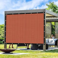 Artpuch 90% Sun Shade Cloth, 7 x 12 FT Pergola Shade Cover Canopy with Grommets, Sun Screen Fabric Tarp for Patio, Outdoor, Garden, Backyard, Rust Red