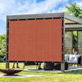 Artpuch 90% Sun Shade Cloth, 5 x 13 FT Pergola Shade Cover Canopy with Grommets, Sun Screen Fabric Tarp for Patio, Outdoor, Garden, Backyard, Rust Red
