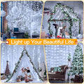 Indoor String Lights 300 LED Curtain 9.8 x 9.8 ft Remote Control