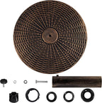 Yaheetech 22 lbs Heavy Duty Outdoor Umbrella Base 18" Round Patio All-Weather Umbrella Stand Market Umbrella Base for Garden & Lawn, Bronze