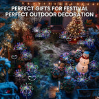 Garden Decor Solar Lights Outdoor,120LED Waterproof Colorful Solar Fairy Garden Lights for Outdoor Decoration,Yard, Patio, Porch,Flower Pot,Pathway,Christmas (8Pack)